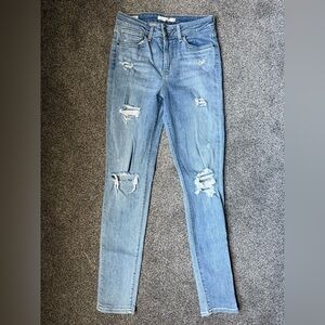 Levi’s 721 High Rise Skinny Distressed Jeans